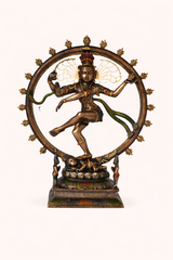 Handcrafted Brass Nataraja Statue (Dancing Shiva) – 10 Inch