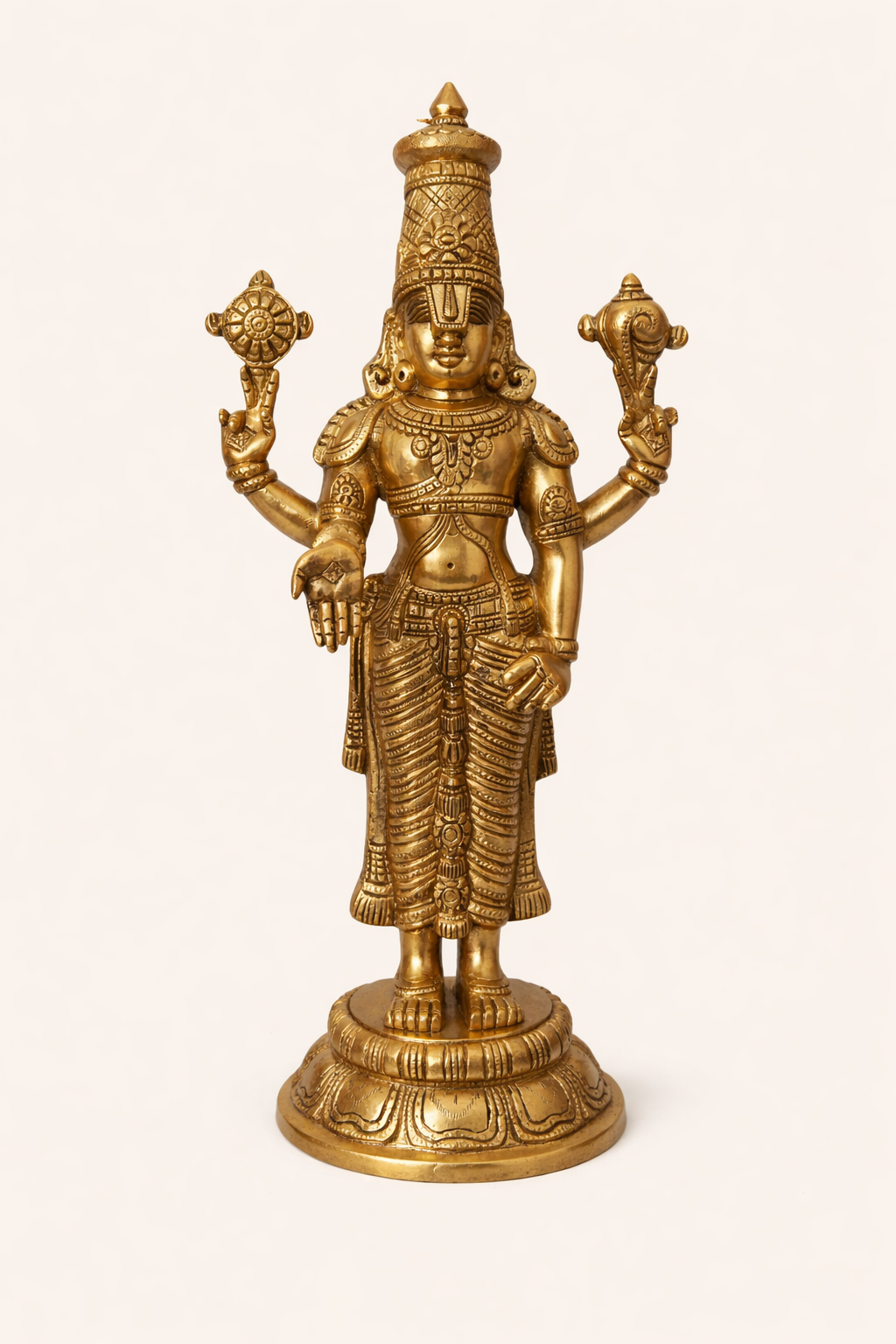 Thirupathi Balaji Brass Idol | Handcrafted Perumal Statue