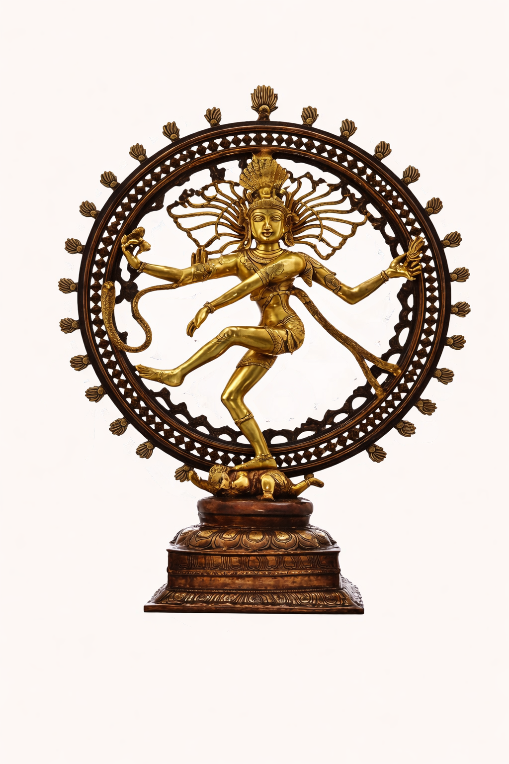 Lord Nataraja Brass Statue – 28 Inch Handcrafted Cosmic Dancer Idol