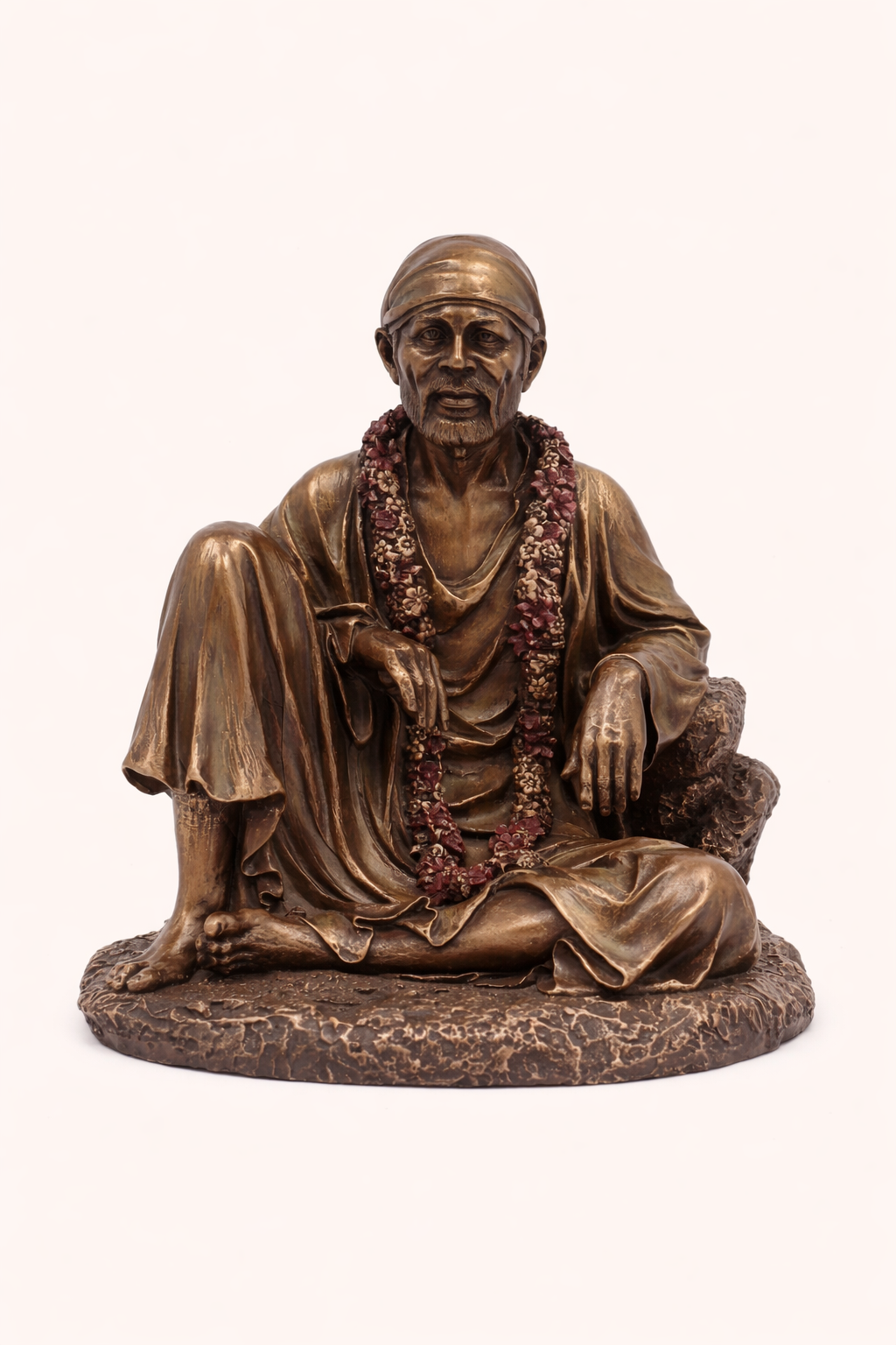 Shirdi Sai Baba Brass Idol – 6.5 Inch Handcrafted Blessing Statue