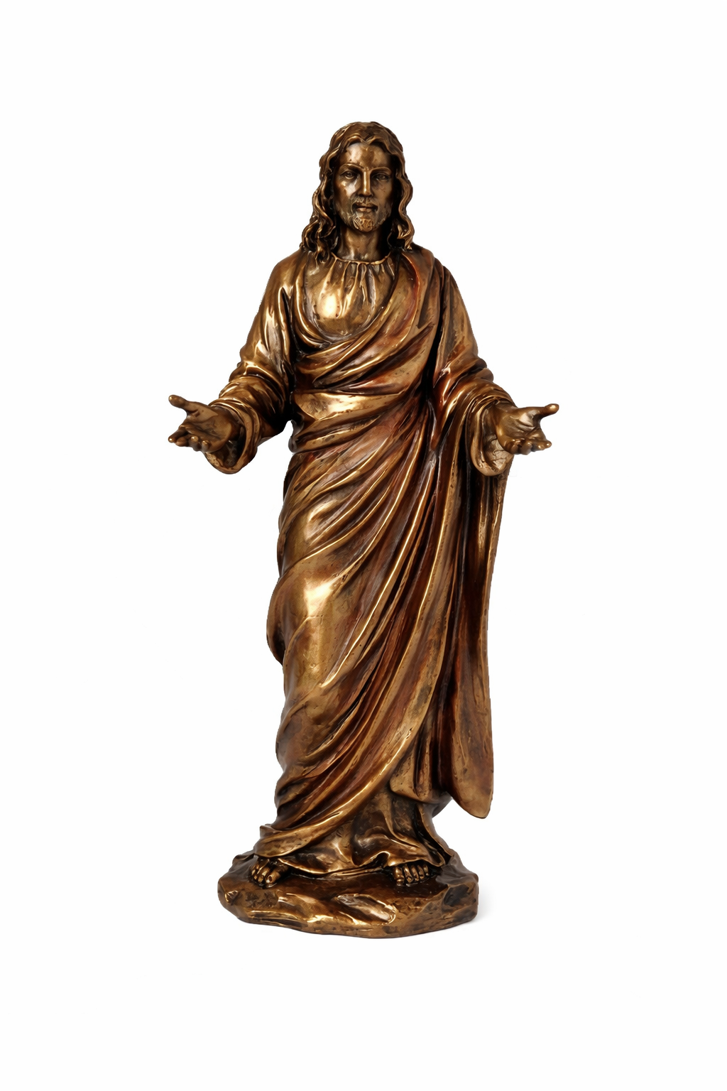 Jesus Christ Brass Statue 9 Inch | Handcrafted Religious Idol